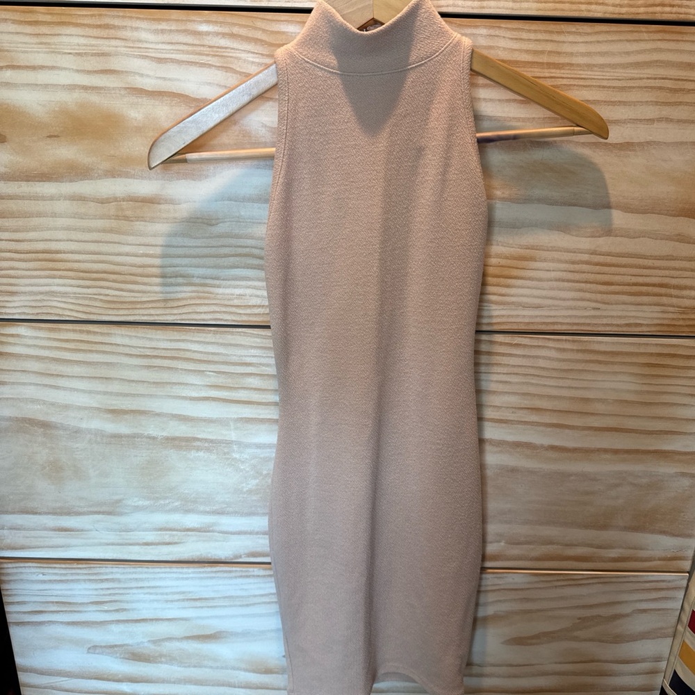 Olivaceous Sleeveless Cream Mini Dress